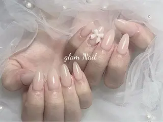 ネイル エツメ💅 長さ出し🎀デザインのネイルデザイン