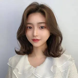 ミディアム 韓国特化🇰🇷 エクステのヘアスタイル