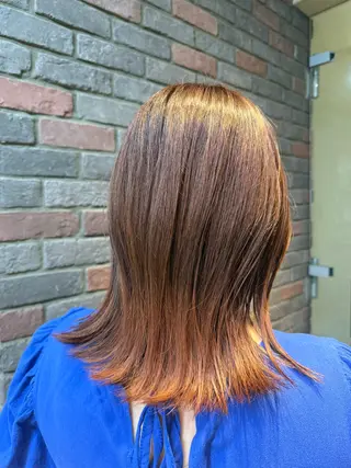 ミディアム カラー グレージュカラー 吉川慶斗のヘアスタイル