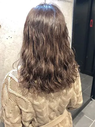 ロング パーマ ボブパーマコテ巻き風 パーマNo1深江秀平のヘアスタイル