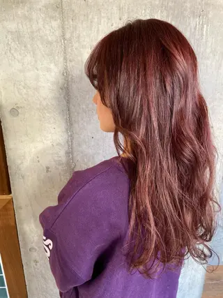 ロング カラー ヘアアレンジ メンズ ❤️カラー得意 🧡松浦睦樹❤️のヘアスタイル