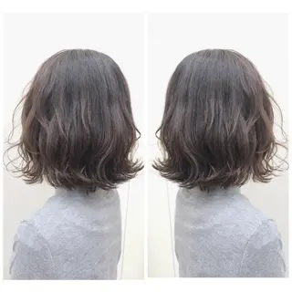 ミディアム カラー ナチュラルスタイル/ 透明感カラー/比嘉のヘアスタイル