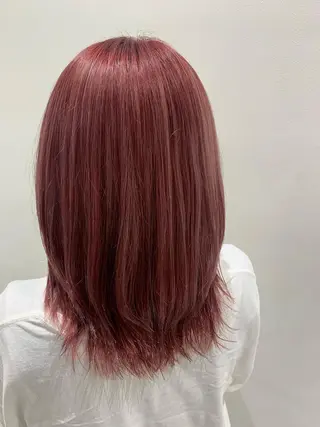 ミディアム カラー ヘアアレンジ 🐝岡本 柚葉🐝のヘアスタイル