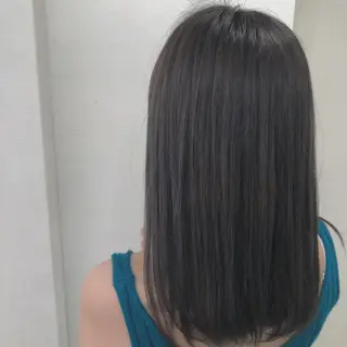 ミディアム カラー ブリーチなしカラー/ 髪質改善 佐藤 豪のヘアスタイル