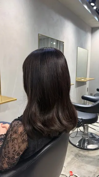 セミロング カラー nanako/表参道 /透明感カラーのヘアスタイル