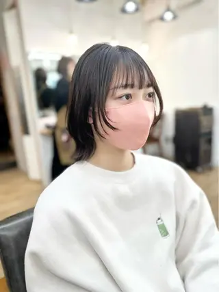 ミディアム カラー パーマ ヘアアレンジ メンズ キッズ ネイル マツエク・マツパ アイブロウ 似合せレイヤー/ 柔らか透明感カラーのヘアスタイル