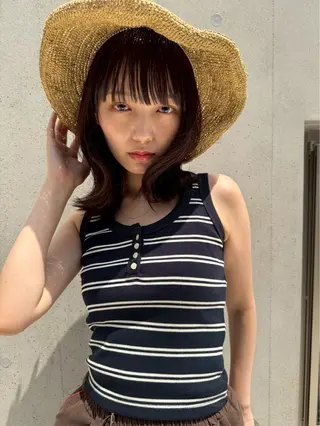 ミディアム カラー IPPO 下北沢のヘアスタイル