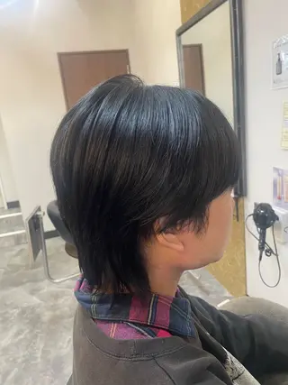 ミディアム メンズ ブリーチ無しカラー/ ハイトーンAKI🍎のヘアスタイル
