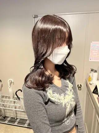 セミロング カラー パーマ ヘアアレンジ メンズ 上品＆韓国風 🥀海心🥀のヘアスタイル