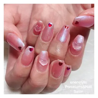 ミディアム ネイル 🐾enen style 🐾のネイルデザイン