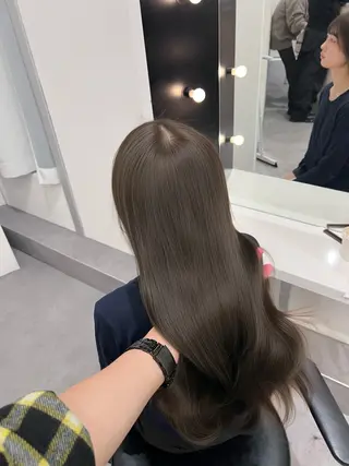 ロング しゅういち/赤み消し カラー特化のヘアスタイル