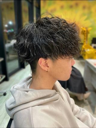 ショート パーマ 札幌美容師|ショート メンズパーマ 村上のヘアスタイル