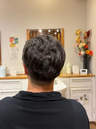 パーマ メンズ 友永 風歌のヘアスタイル