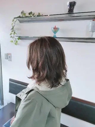ミディアム ツヤ髪ケアカラー✨ 中谷良成のヘアスタイル