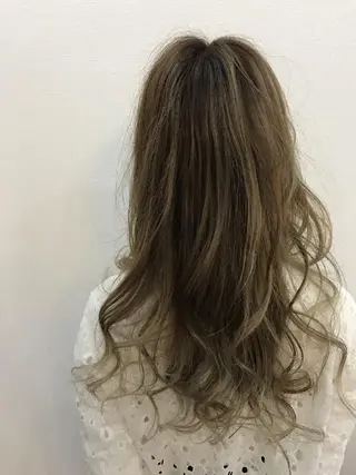 ロング カラー 大山 雅矢のヘアスタイル
