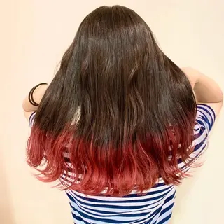 ロング カラー 暖色/ブリーチカラー 🎀 M i k uのヘアスタイル