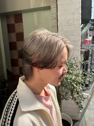 カラー メンズ 山本 龍亜のヘアスタイル