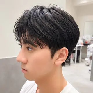 パーマ メンズ センターパート特化/ メンズカット/ヒロキのヘアスタイル