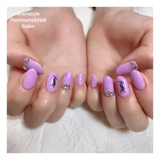 ミディアム ネイル 🐾enen style 🐾のネイルデザイン