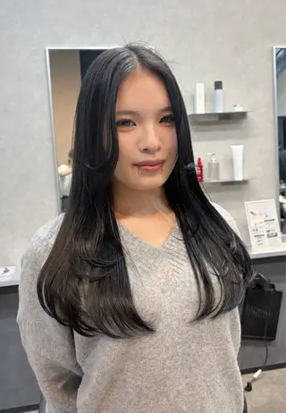 ロング カラー miharu‪‪/ ハイトーン/複雑履歴のヘアスタイル