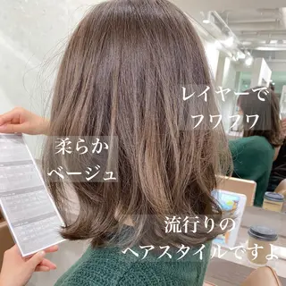 ミディアム 韓国風/髪質改善/ ナガヤアキラのヘアスタイル