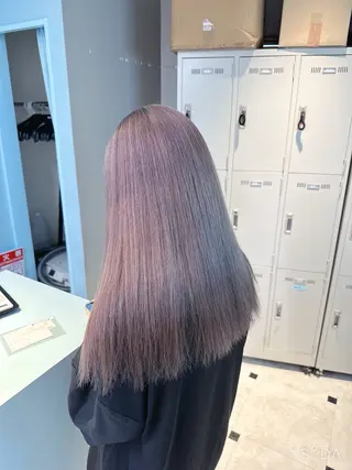 ロング カラー 韓国風艶カラー🪽 yuuna🪽🍨のヘアスタイル