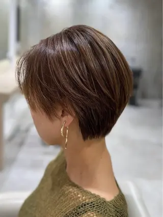 ショート 🩰Luca|透明感 カラー|縮毛矯正🫧のヘアスタイル