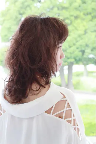 ミディアム 植野/新宿 高田馬場のヘアスタイル