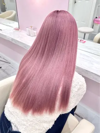 ロング カラー ハイトーンカラー💞 くるみ🎀のヘアスタイル