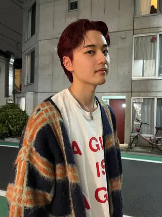 カラー メンズ bob リョウタのヘアスタイル
