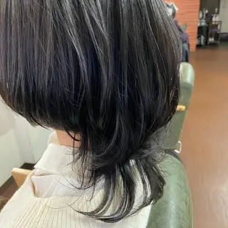 ミディアム 💜推しインナー カラー/菊池柊真💜のヘアスタイル