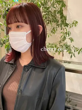 ミディアム カラー 似合わせ×くすみ カラー🤎yuukaのヘアスタイル