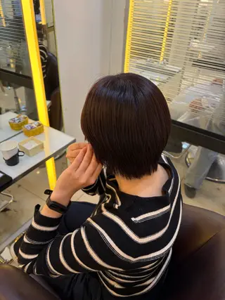 ショート 🎀ноиокa🎀 レイヤー×暖色カラーのヘアスタイル