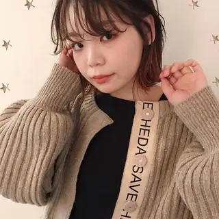 カラー 市川 千夏のヘアスタイル