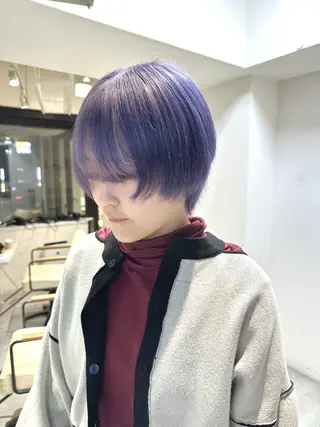 ショート カラー ブリーチ特化/ 派手髪/デザイン🎨のヘアスタイル