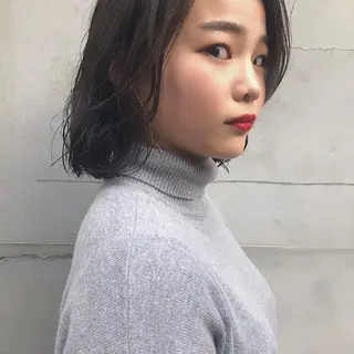 ショート パーマ 山中 直輝のヘアスタイル