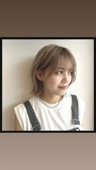 ショート 透明感ダブルカラー/ 似合わせボブ👑涼介のヘアスタイル