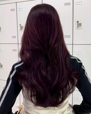 カラー 中×韓mix🥀秋色 ワンホンヘア🤍のヘアスタイル