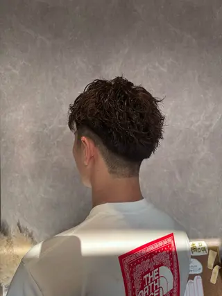 ショート パーマ メンズ radiant/泉南 nakamura🌹のヘアスタイル