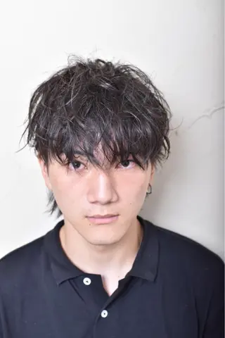 ショート カラー パーマ メンズ メンズ特化/パーマ指 名No.1/百瀬太郎のヘアスタイル