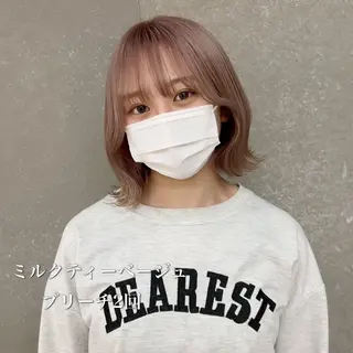 ショート カラー ブリーチ特化 梅田本多翔のヘアスタイル