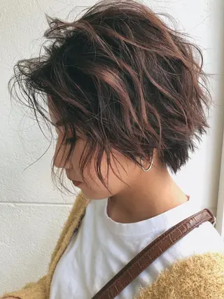 ショート stylist　篠崎 憲一のヘアスタイル