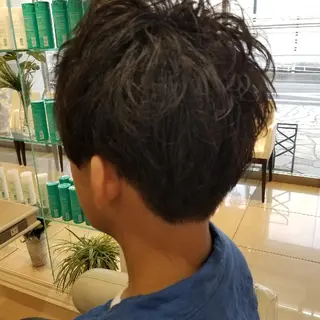 ショート パーマ 山内 佐江子のヘアスタイル