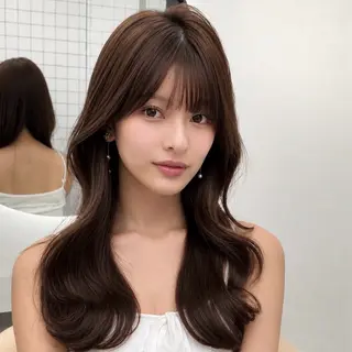ロング 韓国ヘア🤍🇰🇷 🫶🏻吉満のヘアスタイル