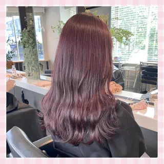 セミロング カラー 💗ガーリーヘア🎀 saki💗のヘアスタイル