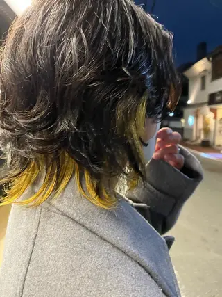カラー パーマ メンズ 鈴木 未夢のヘアスタイル