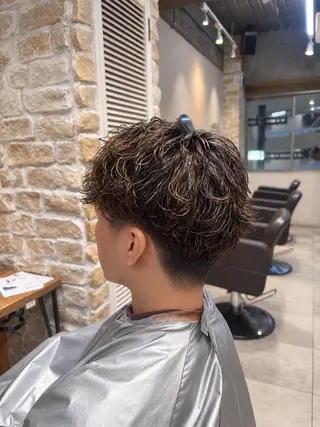 メンズ メンズパーマ ほしのはすみのヘアスタイル