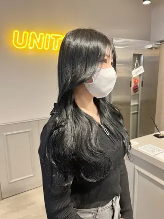 ロング カラー パーマ ヘアアレンジ メンズ 上品＆韓国風 🥀海心🥀のヘアスタイル