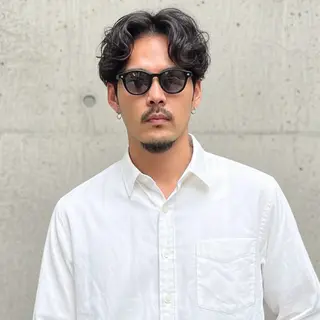 ショート パーマ メンズ 北川 晴花のヘアスタイル