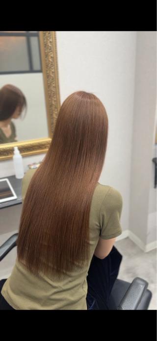 ロング カラー 縮毛矯正/ダブルカラ ー🍒misakiのヘアスタイル